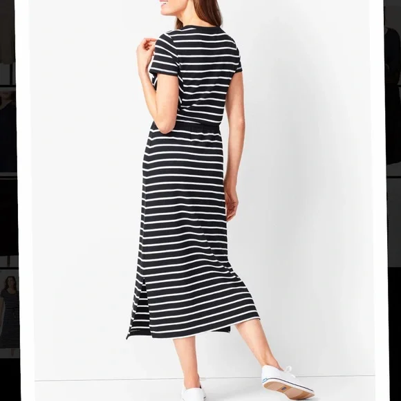 Talbots Sport Stripe Midi Dress - Picture 2 of 8